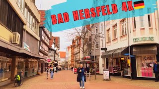 Bad Hersfeld 4k 🇩🇪Walking Germany [upl. by Anallese]