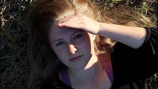 softly singing quotblue skiesquot in a field  ASMR Outside [upl. by Kiryt]