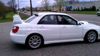 EVO 9 vs WRX STI LOUD FULL THROTTLE LAUNCH [upl. by Nylirej]