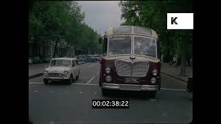 1960s London Driving Kensington Earls Court HD from 35mm [upl. by Notnel]