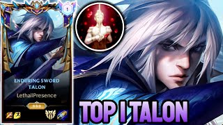 WILD RIFT TALON  TOP 1 TALON GAMEPLAY  CHALLENGER RANKED [upl. by Puto]