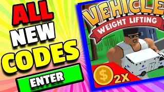 All Secret Vehicle Weight Lifting Codes 2023  Codes for Vehicle Weight Lifting 2023  Roblox Code [upl. by Krasnoff985]