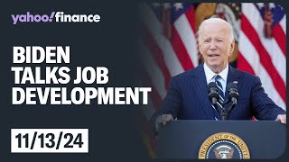 President Biden delivers remarks on workforce development programs [upl. by Relyc415]