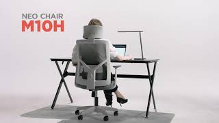 Neo Chair Ergonomic Home Office Chair  M10H Grey [upl. by Lenor147]