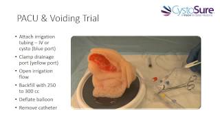 PACU Cystosure  Voiding Trial [upl. by Llewoh442]