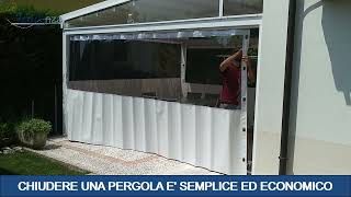 Chiudere una pergola in modo economico [upl. by Nahsab]