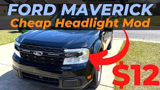 Cheap Headlight Mod for Ford Maverick [upl. by Madonia]