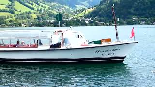 Schifffahrt Rundfahrt Überfahrt Bootsfahrt Boot Stadt Zell am Zeller See Pinzgau Salzburg Österreich [upl. by Dloreh]