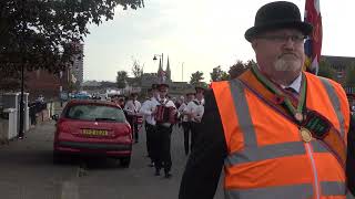 Knockloughrim Accordion Band  Thiepval Memorial LOL 1916 Sunday Parade 2024 4 [upl. by Kcirred]