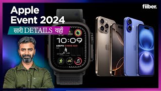 Apple Event 2024 Highlights iPhone 16 16 Plus Airpods 4 amp Watch Series 10 amp Everything Announced [upl. by Jasisa]