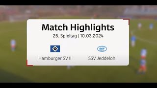 Highlights Hamburger SV II  SSV Jeddeloh II [upl. by Wyne]