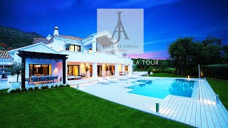 Touring Inside Luxury Modern Top Exclusive Villa in Sierra Blanca  Marbella  6500000€ [upl. by Anner]