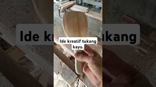 Ide kreatif⁉️tutorial cara membuat centong nasi dari kayu jatishorts wood woodworking [upl. by Ennoitna452]