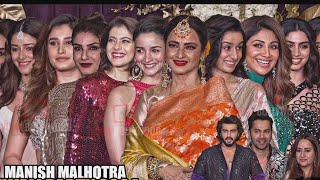 Bollywood actresses at Manish Malhotra diwali party🔥 [upl. by Namzzaj]