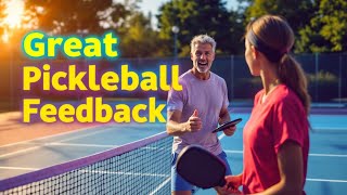 Great Feedback After a Pickleball Lesson [upl. by Atinar]