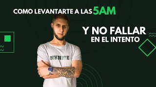 5 consejos para levantarte a las 5AM  Y NO FALLAR EN EL INTENTO desarrollopersonal mindset [upl. by Nyltiac]