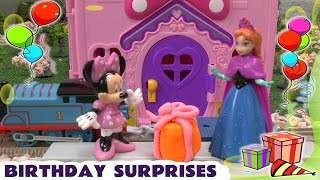 Fun Minnie Mouse Birthday Party With Play Doh Presents [upl. by Schreiber993]