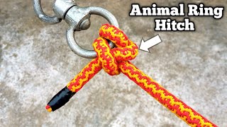 How to tie a Ring Hitch knot Strong and securehow knots hitch [upl. by Rinaldo]