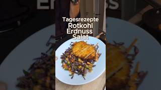 RotkohlMöhrenMango Salat mit veganem Schnitzel [upl. by Hanavas]