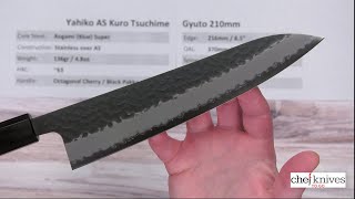 Yahiko AS Kuro Tsuchime Gyuto 210mm Quick Look [upl. by Straub]