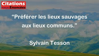 Sylvain Tesson  Préférer les lieux sauvages aux lieux communs [upl. by Sarene449]