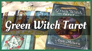 Green Witch Tarot Unboxing First Impressions  Llewellyns new card stock [upl. by Melitta]