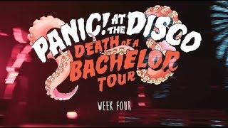 Panic At The Disco  Death Of A Bachelor Tour Week 4 Recap [upl. by Ellwood]