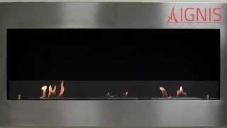 Recessed Ventless Ethanol Fireplace  Optimum  IGNIS® [upl. by Krum]