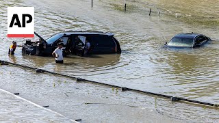 Its likely a warmer world made deadly Dubai downpours heavier study says [upl. by Irreg]