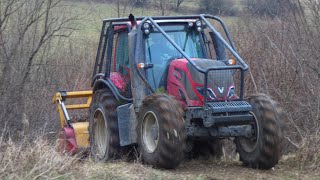 Frezovanie náletov Valtra T Lesna freza Seppi M [upl. by Atekahs854]