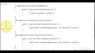 Java  Swing class JPopupMenu add ActionListener  CodeLearning [upl. by Wilkey]