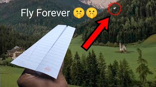 How to make a paper airplane to fly forever  Paper Airplane fly far [upl. by Lena]