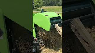 Cut Rake and Bale Our FIRST Hay with Our Compact Tractor [upl. by Carlock484]