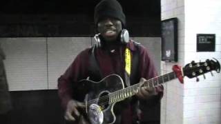 Acoustic Waka Flocka IN THE SUBWAY by Guitaro 5000 [upl. by Labannah]