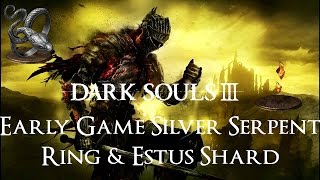 Dark Souls 3  Silver Serpent Ring amp Estus Flask Shard At Beginning of The Game [upl. by Alesandrini]