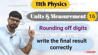 Rounding off in significant figures Rounding off rules how to write the final result 11th physics [upl. by Leahpar]