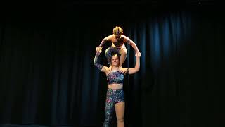 Lexie and Nana  Sisters are Doing it for Themselves  acro duo  age 13 and 9 [upl. by Bronwen]