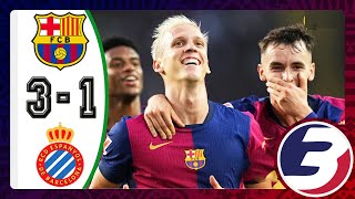 FULL MATCH HIGHLIGHTS  FC BARCELONA 31 ESPANYOL  ALL GOALS AND SKILLS  LA LIGA 20242025 [upl. by Dennard]