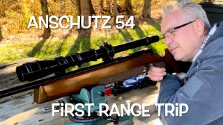 1972 Anschutz Match 54 model 1407 first shots at the range Ammo testing [upl. by Esinal715]