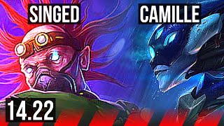 SINGED vs CAMILLE TOP  Rank 2 Singed 500 games  BR Challenger  1422 [upl. by Thornie]