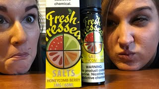 HONEST VAPE REVIEW FLAVORTOWN EP 1FRESH PRESSED SALTS IN HONEYCOMB BERRY [upl. by Ynamrej]