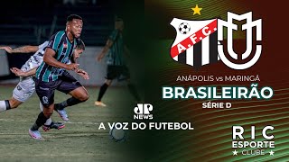 AOVIVO  Anápolis 1x1 Maringá FC  BRASILEIRÃO  JPNews Maringá  A VOZ DO FUTEBOL [upl. by Ellora777]