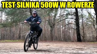 Świetny silnik przekładniowy do roweru  ebike HUB 500W 48V marcelbike [upl. by Cook]