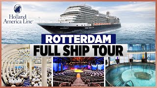 Holland America Rotterdam Full Ship Tour [upl. by Mathia]