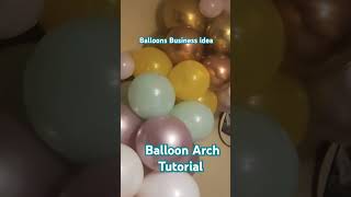 Balloon arch tutorial [upl. by Tekcirc734]