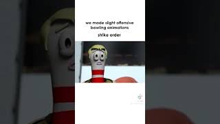 slightly offensive bowling 🎳 animations 2 🎳 shorts subscribe like bowling [upl. by Margette810]