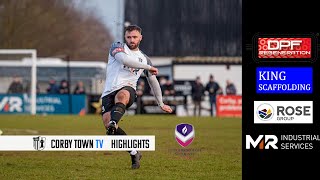 MATCH HIGHLIGHTS CORBY TOWN V LOUGHBOROUGH STUDENTS [upl. by Nairadas]