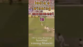 1983 Cricket World Cup SemiFinal  India vs England  Historic Winning Moment [upl. by Toddy94]