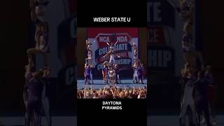 Weber State University Wildcats NCA Daytona Pyramids cheerleading pyramid cheer nca weber [upl. by Zachery]