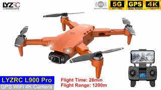 LYZRC L900 Pro GPS EIS 4K Long Range Brushless Mini Drone – First Flight Guide [upl. by Aerdnahs]